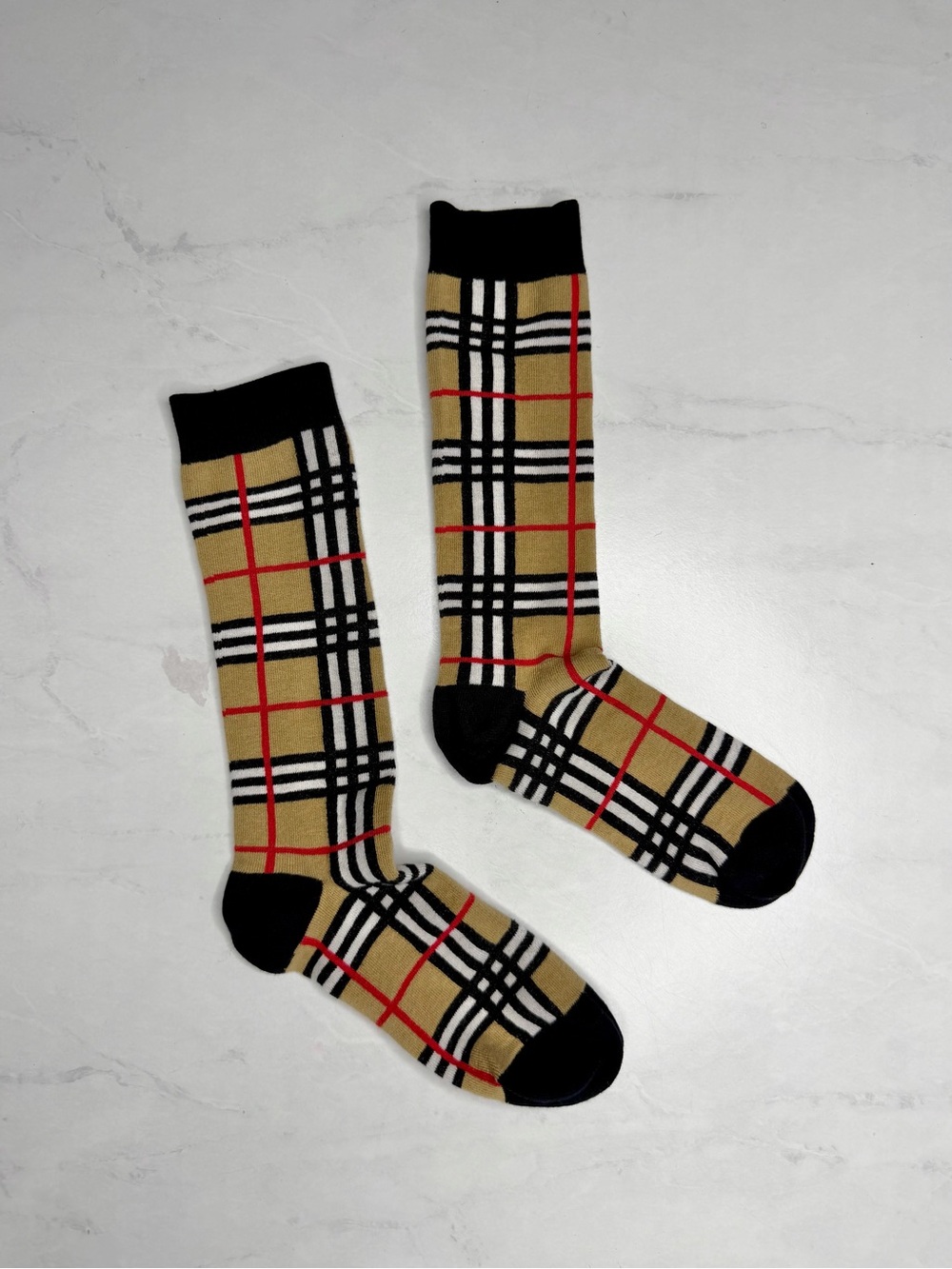 Burberry Kids Plaid Check Knee-High Socks